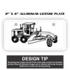 2" X 4" Aluminum License Plate  Thumbnail