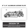 2" X 4" Aluminum License Plate  Thumbnail