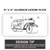 2" X 4" Aluminum License Plate  Thumbnail