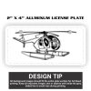 2" X 4" Aluminum License Plate  Thumbnail
