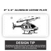 2" X 4" Aluminum License Plate  Thumbnail