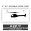 2" X 4" Aluminum License Plate  Thumbnail