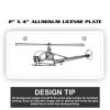 2" X 4" Aluminum License Plate  Thumbnail