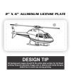 2" X 4" Aluminum License Plate  Thumbnail