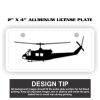 2" X 4" Aluminum License Plate  Thumbnail