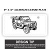 2" X 4" Aluminum License Plate  Thumbnail