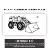 2" X 4" Aluminum License Plate  Thumbnail