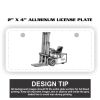 2" X 4" Aluminum License Plate  Thumbnail
