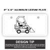 2" X 4" Aluminum License Plate  Thumbnail