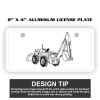 2" X 4" Aluminum License Plate  Thumbnail