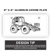 2" X 4" Aluminum License Plate  Thumbnail