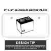 2" X 4" Aluminum License Plate  Thumbnail