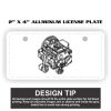 2" X 4" Aluminum License Plate  Thumbnail