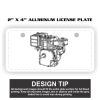2" X 4" Aluminum License Plate  Thumbnail