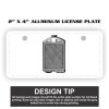 2" X 4" Aluminum License Plate  Thumbnail