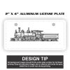2" X 4" Aluminum License Plate  Thumbnail