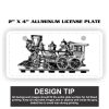 2" X 4" Aluminum License Plate  Thumbnail