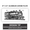 2" X 4" Aluminum License Plate  Thumbnail