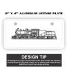 2" X 4" Aluminum License Plate  Thumbnail