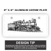 2" X 4" Aluminum License Plate  Thumbnail