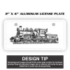 2" X 4" Aluminum License Plate  Thumbnail