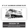 2" X 4" Aluminum License Plate  Thumbnail
