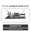 2" X 4" Aluminum License Plate  Thumbnail