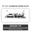 2" X 4" Aluminum License Plate  Thumbnail