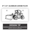 2" X 4" Aluminum License Plate  Thumbnail