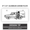 2" X 4" Aluminum License Plate  Thumbnail
