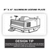 2" X 4" Aluminum License Plate  Thumbnail