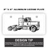 2" X 4" Aluminum License Plate  Thumbnail