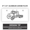 2" X 4" Aluminum License Plate  Thumbnail