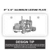 2" X 4" Aluminum License Plate  Thumbnail