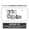 2" X 4" Aluminum License Plate  Thumbnail