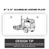 2" X 4" Aluminum License Plate  Thumbnail