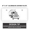 2" X 4" Aluminum License Plate  Thumbnail