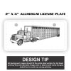 2" X 4" Aluminum License Plate  Thumbnail