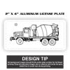 2" X 4" Aluminum License Plate  Thumbnail