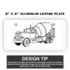 2" X 4" Aluminum License Plate  Thumbnail