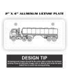 2" X 4" Aluminum License Plate  Thumbnail