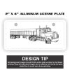 2" X 4" Aluminum License Plate  Thumbnail