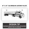 2" X 4" Aluminum License Plate  Thumbnail
