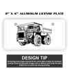 2" X 4" Aluminum License Plate  Thumbnail
