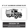 2" X 4" Aluminum License Plate  Thumbnail