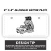 2" X 4" Aluminum License Plate  Thumbnail
