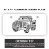 2" X 4" Aluminum License Plate  Thumbnail