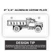 2" X 4" Aluminum License Plate  Thumbnail