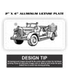 2" X 4" Aluminum License Plate  Thumbnail