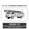 2" X 4" Aluminum License Plate  Thumbnail